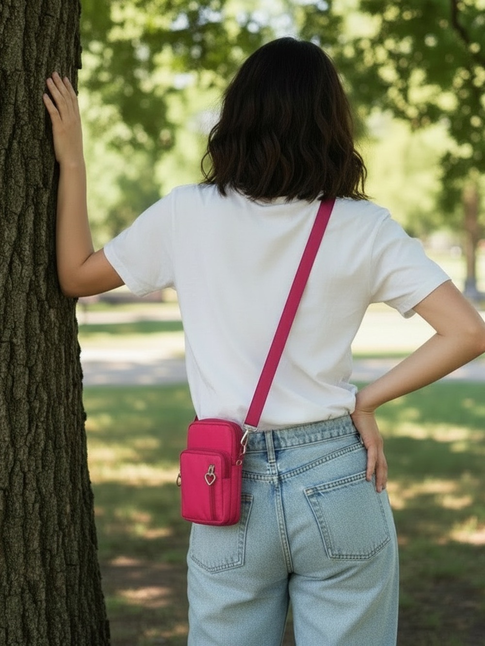 Pink Versatile Crossbody Bag - Picture 2 of 8